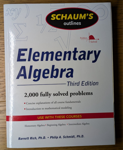 Schaum outline elementary - outline,