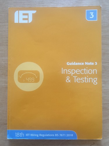 Iet guidance note inspection - note, 3